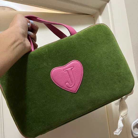 Juicy Couture Vintage Rare Green and pink makeup bag - Picture 3 of 3
